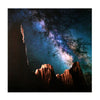 Starscape Canyon Evening Sky Glossy Canvas Wall Art Print - 30" x 30"